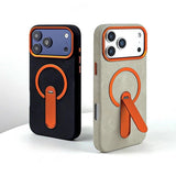 Premium Leather Texture Magnetic Kickstand Shockproof Case for iPhone