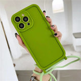 Crossbody Lanyard Strap Phone Case For iPhone