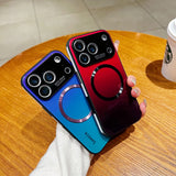 Gradient Magnetic Charging Shockproof Case for iPhone