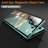Metal 360° Full HD Anti-Spy Screen Protector Case