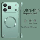 Thin Matte Frameless Magnetic Wireless Charging Case for iPhone