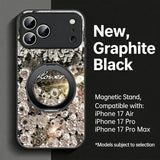 Romantic Floral Magnetic Phone Case with Stand for IPhone