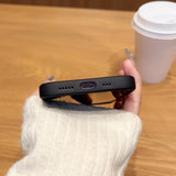 Silicone Glass Lens Magnetic Wireless Charge Case for iPhone