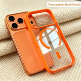 Magnetic Clear Acrylic Silicone Solid Skin-Friendly Case for iPhone