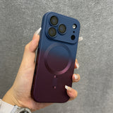 Gradient Pattern Magnetic Silicone Phone Case For iPhone