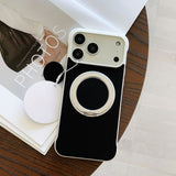 Borderless Ultra-Thin PC Magnetic Kickstand Case for iPhone