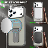 Matte Skin‑Friendly Magnetic Stand Anti‑Drop Case for iPhone