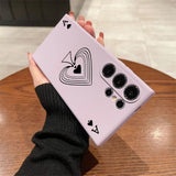 Poker Pattern Silicone Soft Phone Case For Samsung