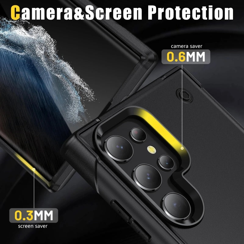 Heavy Duty Armor Shockproof Stand Phone Case For Samsung