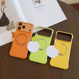 Borderless Ultra-Thin PC Magnetic Kickstand Case for iPhone