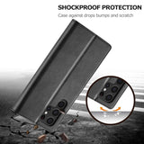 Business Leather Wallet Card Holder Phone Case for Samsung