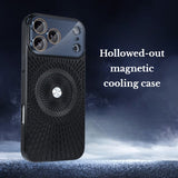 Hollowed-Out Heat-Dissipating Electroplated Magnetic Hard Case for IPhone
