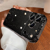 Luxury Transparent Glitter Clear Slim Hard Case For iPhone