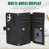 Leather Crossbody Card Slot Wallet Case for Samsung