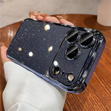 Luxury Transparent Glitter Clear Slim Hard Case For iPhone