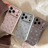 Vintage Plaid Bow Leather Soft Full Wrap Case for iPhone