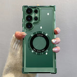 Luxury Plating Magnetic Wireless Charge Case for Samsung