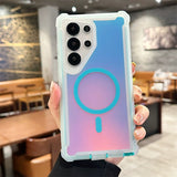 Luxury Shockproof Magnetic Changing Color Phone Case for Samsung