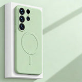 Magnetic Liquid Silicone Phone Case for Samsung