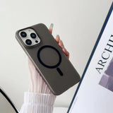 Matte Magnetic Hard PC Case for iPhone