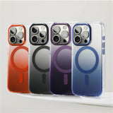 Color Gradient Transparent Magnetic Case For iPhone