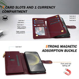 Leather Crossbody Card Wallet Case for Samsung
