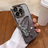 Gradient Butterfly Electroplated Phone Case for IPhone