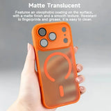 Semi‑Transparent Magnetic Anti‑Drop Case for iPhone