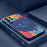 Graffiti Smiley Magnetic Silicone Case for Samsung