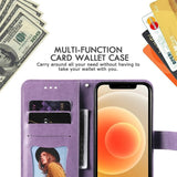 Leather Embossed Flower Magnetic Wallet Flip Case for Samsung