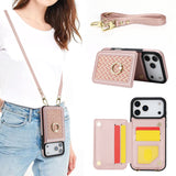 Woven Texture Card Slot Leather Case for iPhone