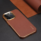 Luxury Real Leather Business Case for iPhone