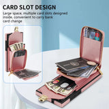 Leather Crossbody Lanyard Wallet Case for Samsung