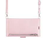 Minimalist Leather Wallet Case with Lanyard for iPhone