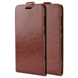 Vintage Wax Leather Top & Bottom Flip Case for iPhone