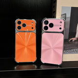 Solid Color Iridescent Textured Shockproof Electroplated Phone Case for IPhone