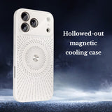 Hollowed-Out Heat-Dissipating Electroplated Magnetic Hard Case for IPhone