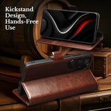 Genuine Leather Flip Full Cover Case for Samsung Z Fold