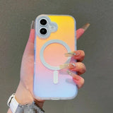 Gradient Colors Sun Set Sky Magnetic Matte Phone Case for Iphone