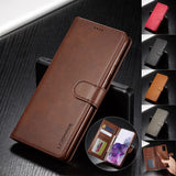 Business Leather Wallet Card Holder Phone Case for Samsung
