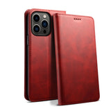 Leather Flip Wallet Phone Case For iPhone