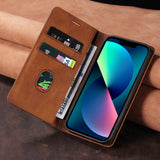 Wrist Strap Leather Flip Wallet Case for iPhone
