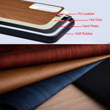 Stylish Premium Wood Grain PU Case for Samsung