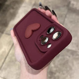 Luxury Cute 3D Love Heart Silicone Shockproof Candy Phone Case for iPhone