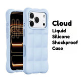 Cloud Liquid Silicone Shockproof Case for iPhone