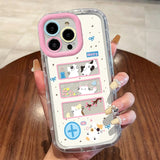 Cut Cat Aninal Silicone Soft Phone Case for iPhone