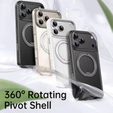 Full Coverage Anti-Slip Magnetic Stand Case for iPhone