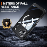 Outdoor Clear Magnetic Charging Shockproof Case for iPhone