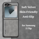 Matte Anti-Slip Full Shockproof Leather Case for Samsung Z Flip
