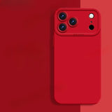 Square Liquid Silicone Silky Feel Soft Phone Case for iPhone